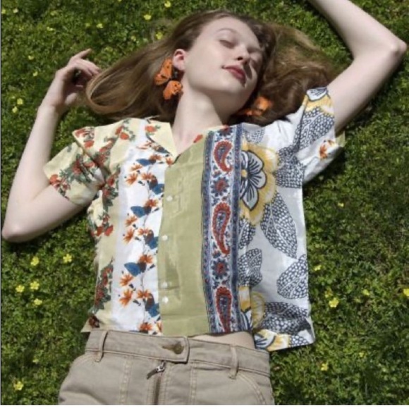 UO Hayden Souvenir Button Down XS - Picture 1 of 11